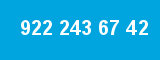 922 243 67 42 922 243 67 42
